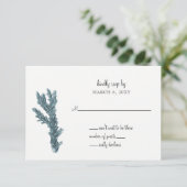 Blaue Korallen unter dem Meer Einladung zur Hochze (Stehend Vorderseite)