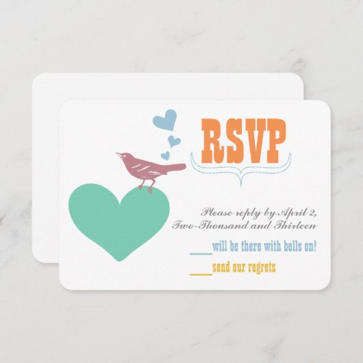 Blaue Korallenminze Blumentypografie Einladungen (Vorne/Hinten)