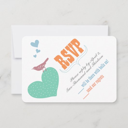 Blaue Korallenminze Blumentypografie Einladungen (Vorderseite)