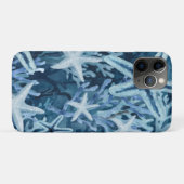 Blaue Korallenstern-Seeboden-Muster Case-Mate iPhone Hülle (Rückseite (Horizontal))