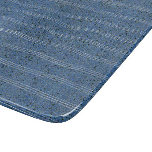 Blaue Korktextur mit weißen Linien Schneidebrett