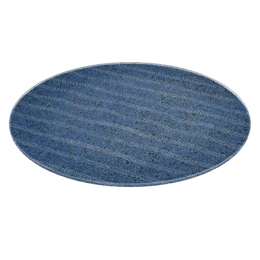 Blaue Korktextur mit weißen Linien Schneidebrett (Ecke)