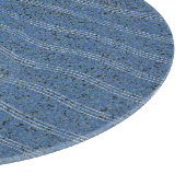 Blaue Korktextur mit weißen Linien Schneidebrett (Ecke)