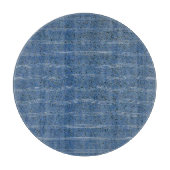 Blaue Korktextur mit weißen Linien Schneidebrett (Vorderseite)