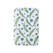 Blaue Kornblumen Badematte (Vorderseite Vertikal)