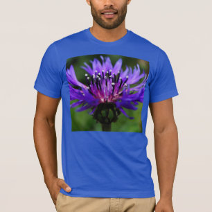 Blaue Kornblumen-Blüten Frieden Liebe Schicksal T-Shirt