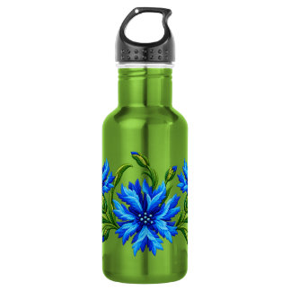 Blaue Kornblumen Edelstahlflasche
