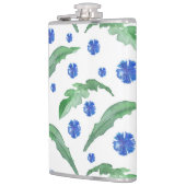 Blaue Kornblumen Flachmann (Links)
