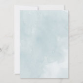 Blaue Kornblumen Hochzeitsfeier Einladung (Rückseite)