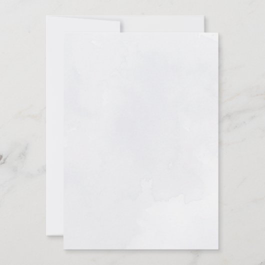 Blaue Kornblumen Hochzeitsfeier Einladung (Rückseite)