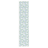 Blaue Kornblumen Kurzer Tischläufer (Vorderseite)