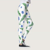 Blaue Kornblumen Leggings (Rechts)