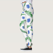 Blaue Kornblumen Leggings (Links)