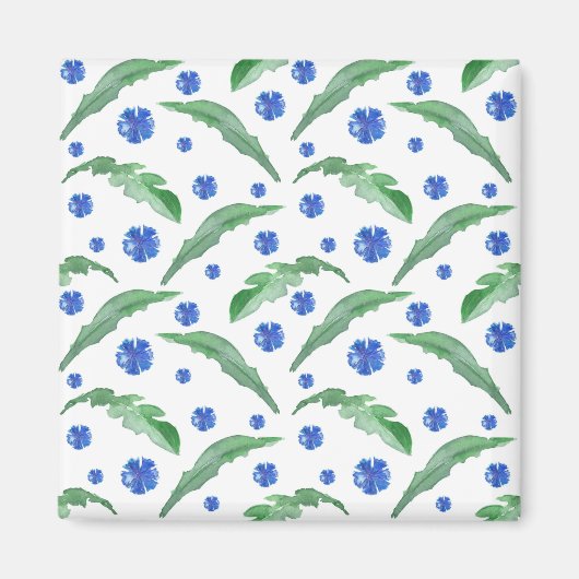 Blaue Kornblumen Magnet (Vorne)