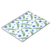 Blaue Kornblumen Notizblock (Linke Seite)