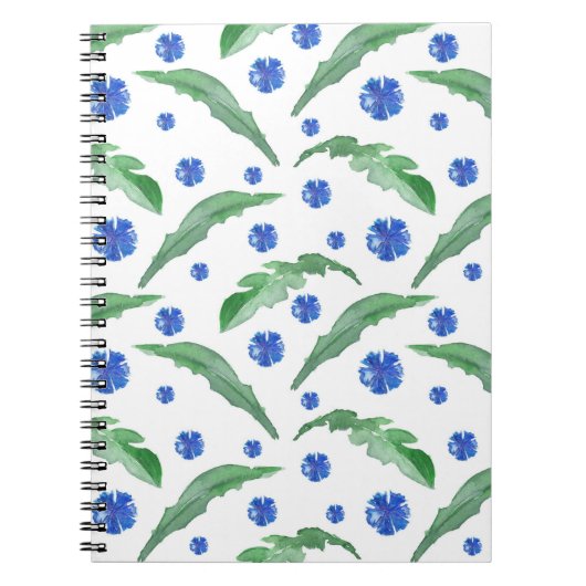 Blaue Kornblumen Notizblock (Vorderseite)