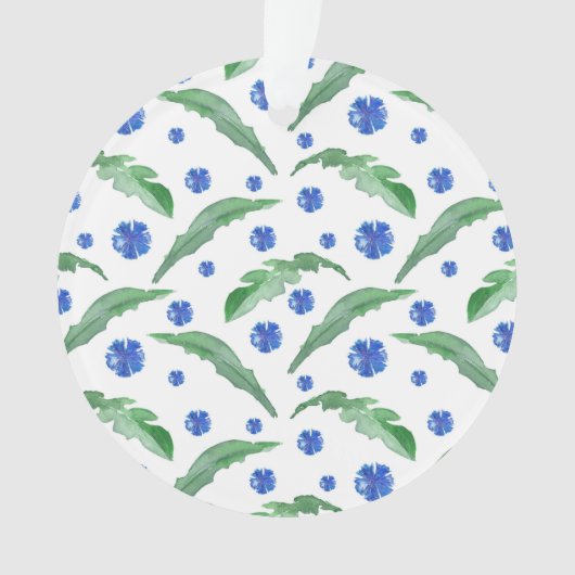 Blaue Kornblumen Ornament (Vorderseite)
