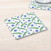 Blaue Kornblumen Rechteckiger Pappuntersetzer (angewinkelt)