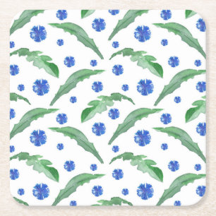 Blaue Kornblumen Rechteckiger Pappuntersetzer