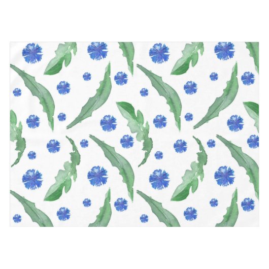 Blaue Kornblumen Tischdecke (Vorderseite (Horizontal))