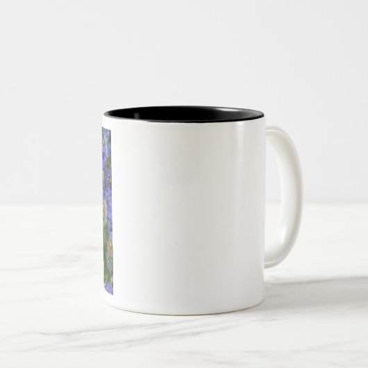 Blaue Kornblumen Zweifarbige Tasse (VorderseiteRechts)