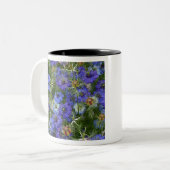 Blaue Kornblumen Zweifarbige Tasse (Vorderseite Links)