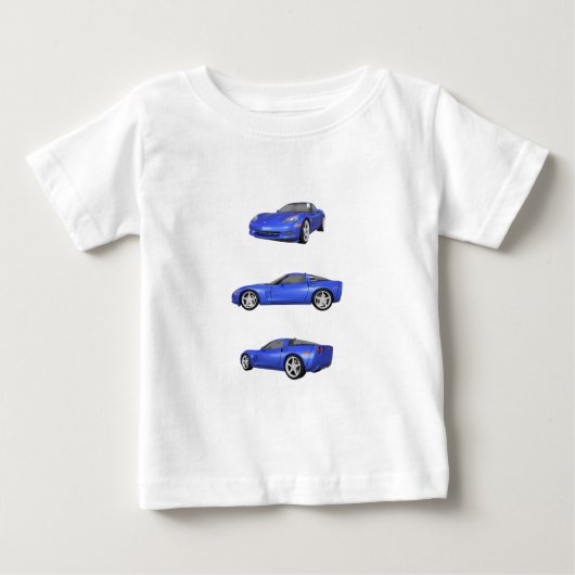 Blaue Korvette: Baby T-shirt (Vorderseite)
