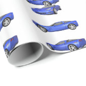 Blaue Korvette: Geschenkpapier (Rolleneckpunkt)