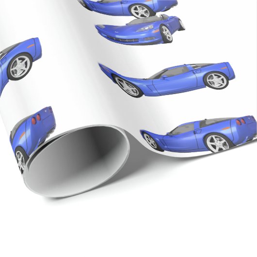 Blaue Korvette: Geschenkpapier (Rolleneckpunkt)