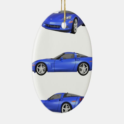 Blaue Korvette: Keramik Ornament (Rechts)