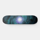 Blaue kosmische Rotation Skateboard (Horizontal)