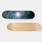 Blaue kosmische Rotation Skateboard (Horizontal)