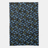 Blaue Kosmosblumen Geschirrtuch (Vertikal)