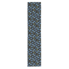 Blaue Kosmosblumen Kurzer Tischläufer