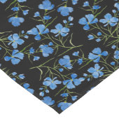 Blaue Kosmosblumen Kurzer Tischläufer (Ecke)