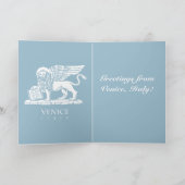 Blaue Kostüme Karte (Innenseite)