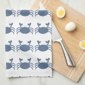 Blaue Krabbe Handtuch (Viertel Falte)