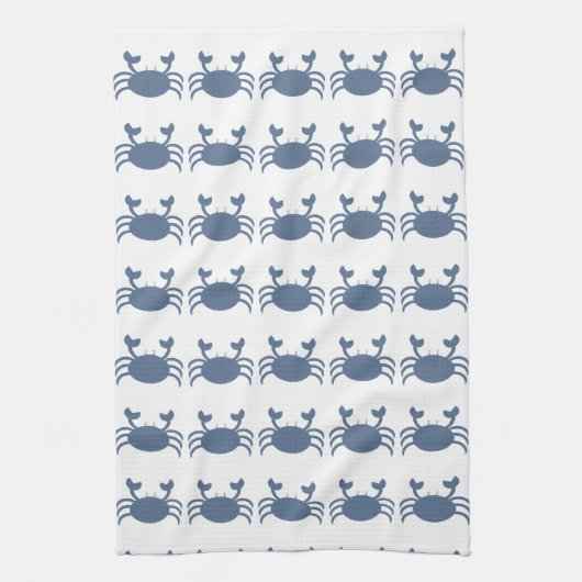 Blaue Krabbe Handtuch (Vertikal)