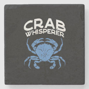 Blaue Krabbe - Krabbenflüsterer Steinuntersetzer
