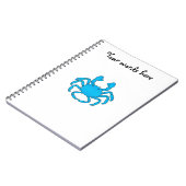 Blaue Krabbe Notizblock (Linke Seite)