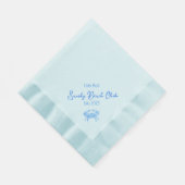 Blaue Krabbe - personalisierte Servietten (Ecke)