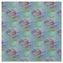 Blaue Krabbe Stoff
