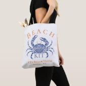 Blaue Krabbe Strandgast-Kit Tasche (Von Nahem)