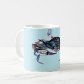 Blaue Krabbe Tasse (Vorderseite Links)