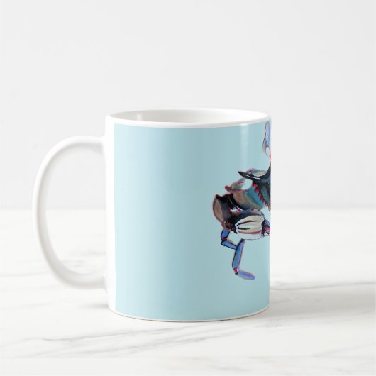 Blaue Krabbe Tasse (Links)