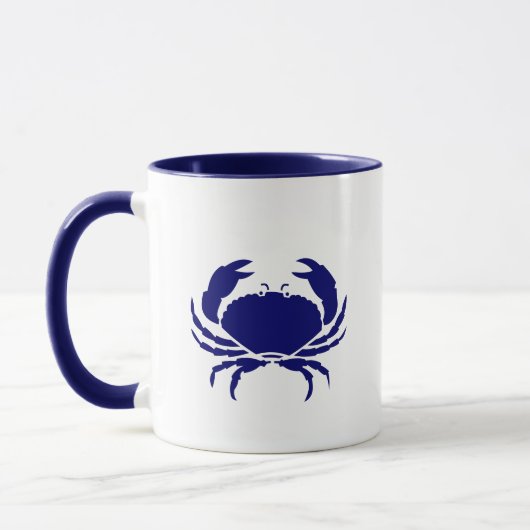 Blaue Krabbe Tasse (Links)