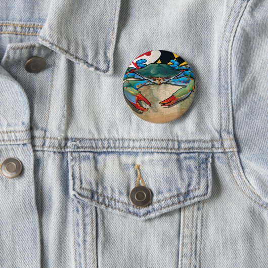 Blaue Krabbe von Maryland Button (Beispiel)