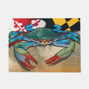 Blaue Krabbe von Maryland Fußmatte