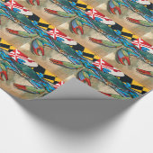 Blaue Krabbe von Maryland Geschenkpapier (Ecke)