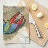 Blaue Krabbe von Maryland Küchentuch (Viertel Falte)